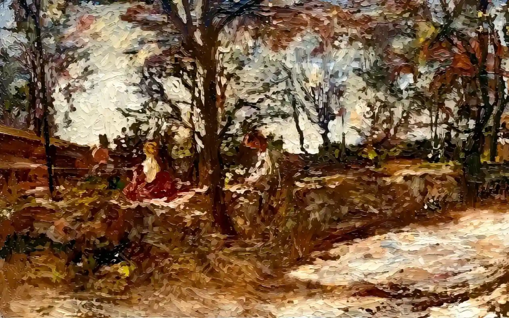 RU. Адольф Монтичелли. Окрестности Парижа. Саратовский музей искусств.